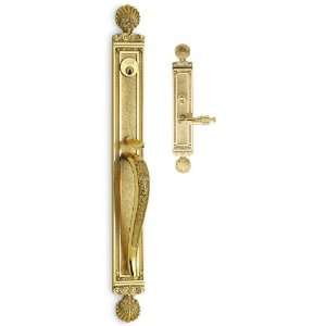   Max Brass Entrance Handlesets 23 Overall Single Cylinder Mortise Lock