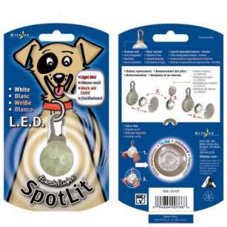 lit white led pet light led clip on safety light for you and your pet