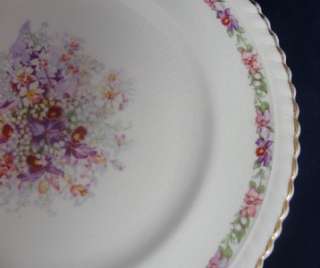Set of 2 Johnson Brothers Queens Bouquet 8 Salad Dessert China Plates 