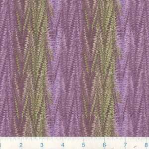  45 Wide Wild Iris Textured Zig Zags Purple Fabric By The 