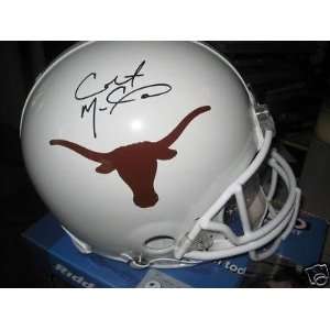 COLT McCOY Autographed Longhorns Authentic Helmet   Autographed 