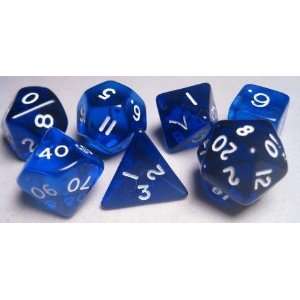  Mystic Keeper Gaming Dice Liquid Blue Polyhedral Set (7 