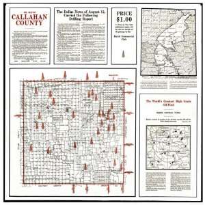 CALLAHAN COUNTY TEXAS (TX) OIL MAP 1919