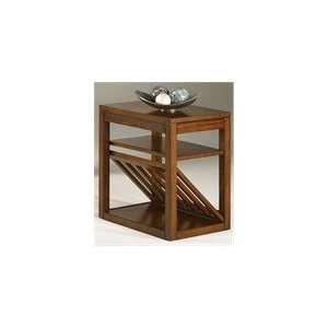 Hammary Black Chairside Table with Adjustable Shelf