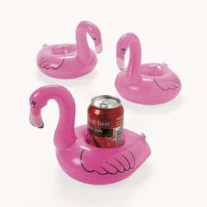 Inflatable Floating Flamingo Coasters 4 pcs (34555)  