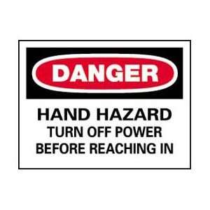 Signs With Safety Message Legend Danger Hand Hazard  