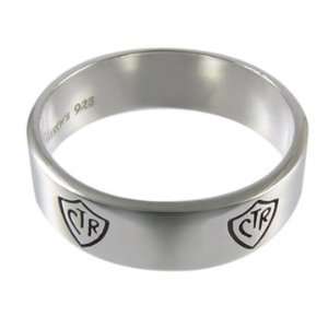  Sterling Silver Narrow Band CTR Ring Jewelry