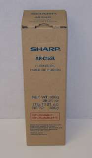 Sharp AR C15SL Laser Toner Fusing Oil Genuine New  