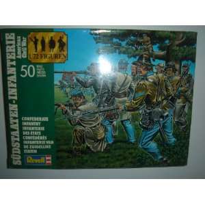   American Civil War Confederate Infantry Model Kit #2558 Toys & Games