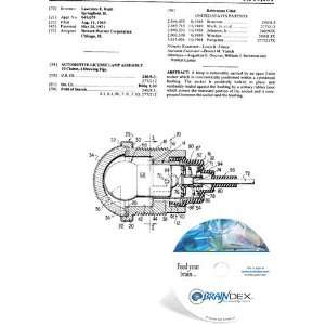  NEW Patent CD for AUTOMOTIVE LICENSE LAMP ASSEMBLY 