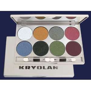  Kryolan Eye Shadow 8 Color Makeup Custom Palette 5308 