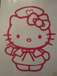 Hello Kitty NURSE vinyl decal sticker available in 23 colors  