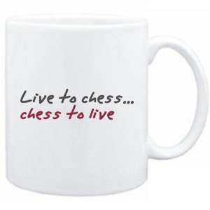  New  Live To Chess ,Chess To Live   Mug Sports