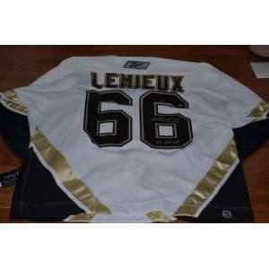  Mario Lemieux Signed Last Game Jersey 30/66 coa Sports 