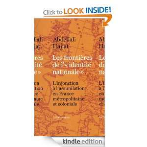 Les frontières de lidentité nationale (French Edition) Abdellali 