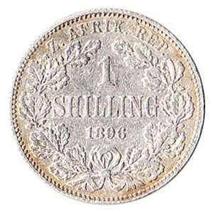  1896 South Africa 1 Shilling Silver Coin KM#5 Everything 
