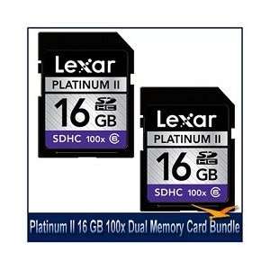  Kit Includes Platinum II 16 GB 100x SD/SDHC Flash Memory 