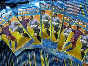 LOT 5 Spain soccer card packs  07 MESSI,FORLAN,VILLA  