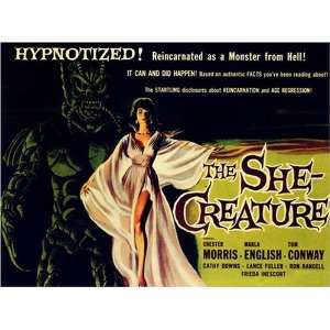   Science Fiction Horror Movie Poster The She Creature