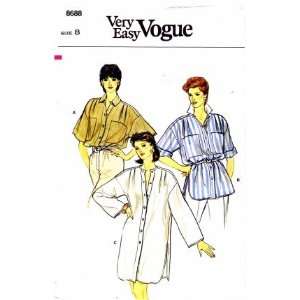  Vogue 8688 Sewing Pattern Misses Top Tunic Dress Misses 
