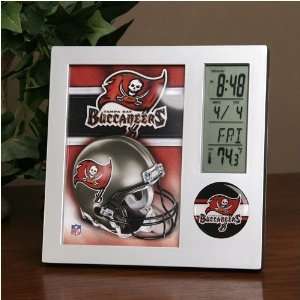   Tampa Bay Buccaneers Team Desk Clock & Thermometer