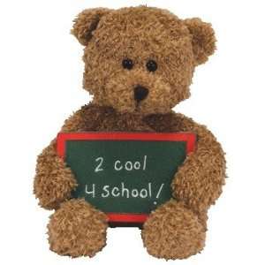  TY Beanie Baby   SCHOOL ROCKS the Bear (2 Cool 4 School 