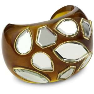  Isharya Shattered Glass Bronze Cuff Bracelet Size, Large 