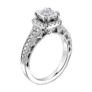   80Ct Round Cut Halo Set Diamond White Gold Solitaire Wedding Ring Band