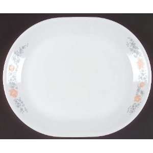 com Corning Apricot Grove Oval Serving Platter, Fine China Dinnerware 
