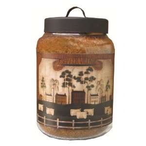   26 Ounce Cider Jar Candle with Shaker Village Folk Art