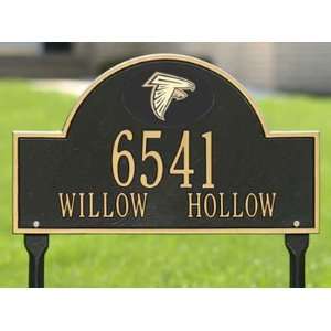  Atlanta Falcons Black and Gold Personalized Address Oval 