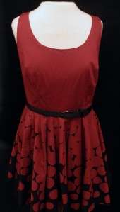 LC Lauren Conrad Polka Dot Pleated Dress ~ NWT ~ Size 6~ Pin Up 