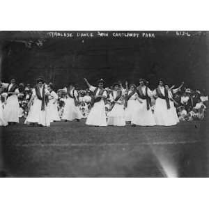 early 1900s photo Van Cortlandt Park, dancers Tyrolese Dance, New York