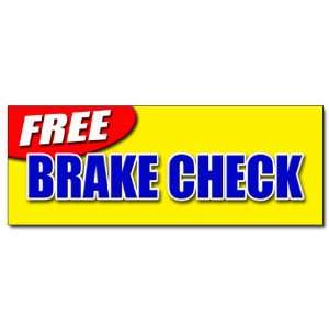  24 FREE BRAKE CHECK DECAL sticker diagnosis repair drum 