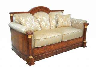 Sandalwood/Ivory Jacquard Classic Grecian Love Seat  