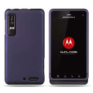  Dark Purple Motorola Droid 3 Rubber Touch Premium Design 