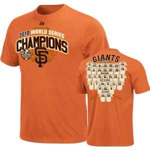 San Francisco Giants Youth 2010 World Series Champions On The Mark 