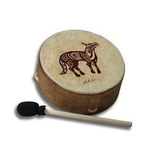   Remo 10 Inch Buffalo Drum (Lone Coyote Graphic) Musical Instruments
