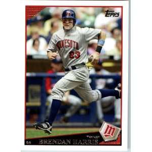 2009 Topps Baseball # 161 Brendan Harris Minnesota Twins   Shipped In 