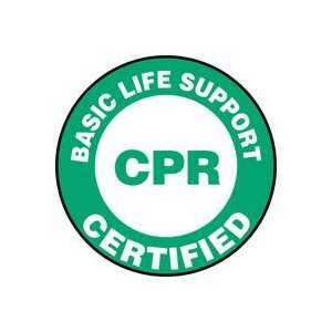  Labels BASIC LIFE SUPPORT CPR CERTIFIED 2 1/4 Adhesive 