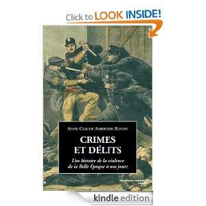 Crimes et délits (POCHE) (French Edition) Anne Claude Ambroise Rendu 