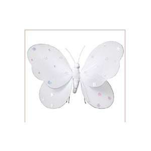  Sequined Butterfly   Large White 