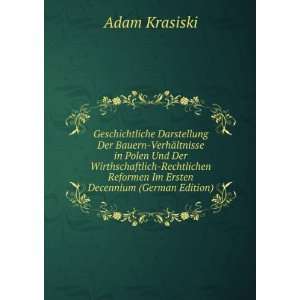   Im Ersten Decennium (German Edition) Adam Krasiski  Books