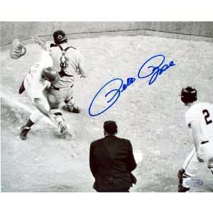  Pete Rose Crash into Fosse Overhead View 8x10 Sports 
