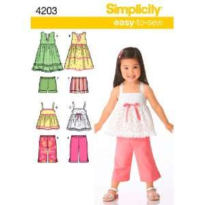   Pattern 4203 Toddler Separates, A (1/2 1 2 3 4) Arts, Crafts & Sewing