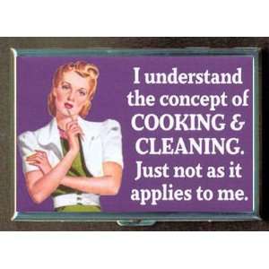 KL COOKING & CLEANING FEMINISM ID CREDIT CARD WALLET CIGARETTE CASE 