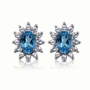  Effy Jewelers Effy Sterling Silver Blue Topaz and White 