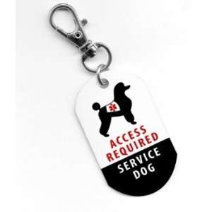  Creative Clam Service Dog Poodle Ada Access Required Alert 