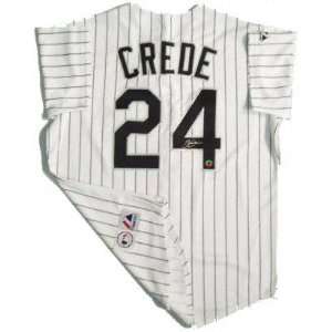  Joe Crede Chicago White Sox Autographed Majestic Athletic 