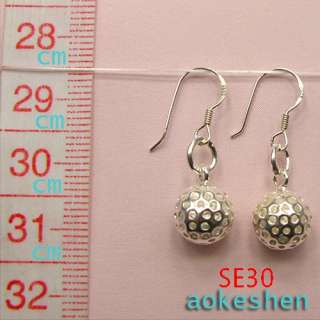 2pcs 925 Sterling Silver Charm Earrings dangle Pendants Fashion 